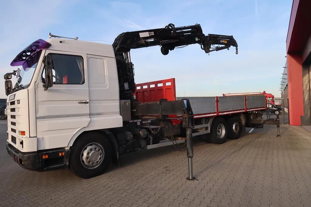 Scania R 1989 - R143-420 V8 Hiab 330-5 - JIB 90 image 2