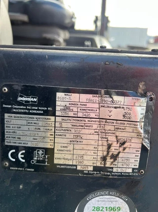Doosan N/A 2015 - B18-T7 triplexmast, ss electrisch obrazek 26