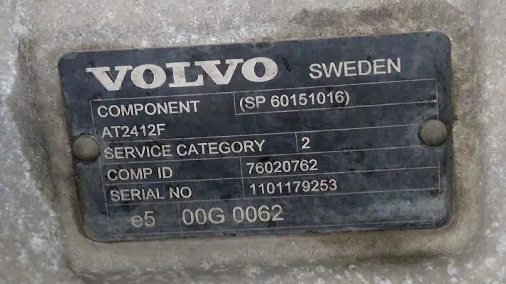 Volvo - Gearbox & Clutch Parts Versnellingsbak AT2412F Volvo изображение 3