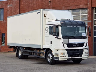 MAN TGM N/A - 18.340 4x2 - Sleepercab - Box with sidedoors - Loadlift - Full air - Euro 6 - Automatic te koop