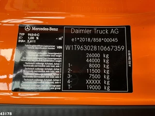 Mercedes-Benz Actros 2023 - 2643 Euro 6 HMF 23 Tonmeter laadkraan изображение 20
