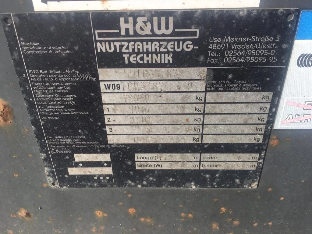 H&W 2007 - HWTCAB1878 2 As Wipkar Wisselbare Opbouw WX-BP-77 afbeelding 23