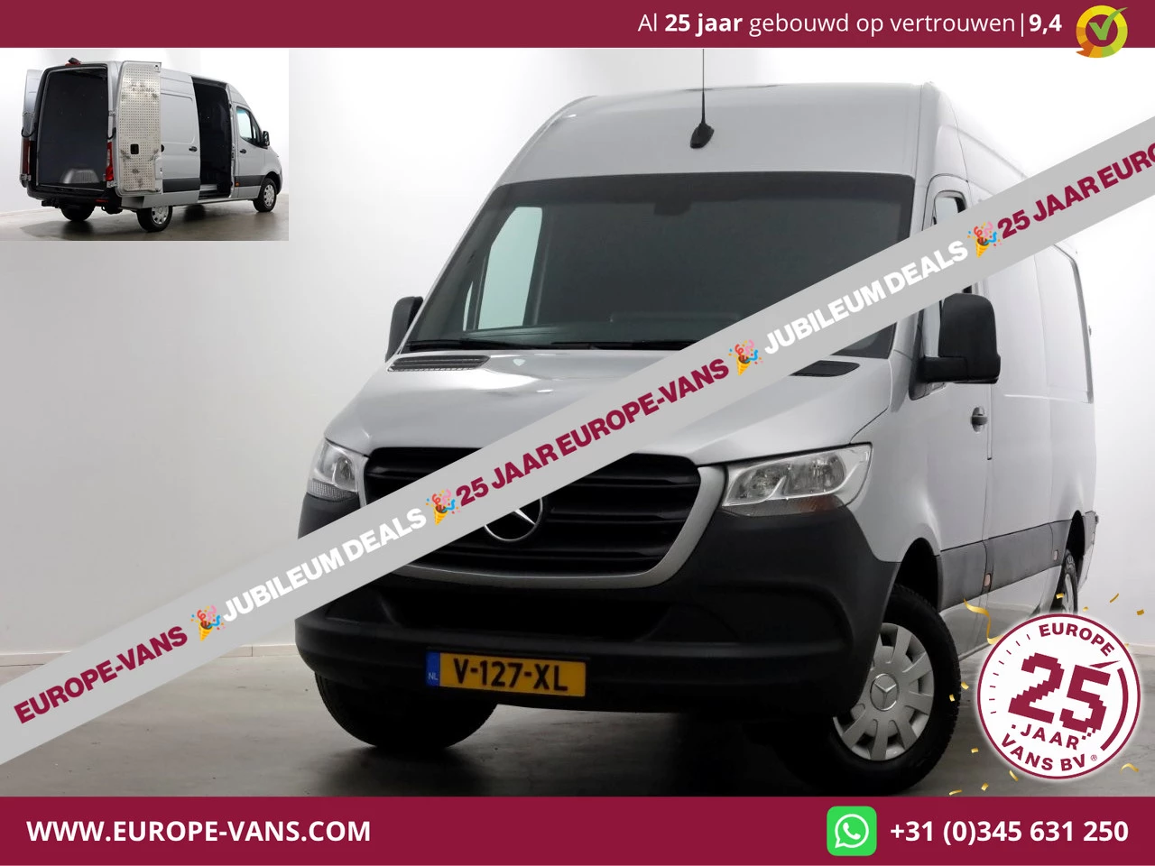 Mercedes-Benz Sprinter 2019 - 314 CDI 143pk E6 RWD 7G Automaat L2H2 Airco/Camera Trekhaak 3500kg 06-2019 Bild 1