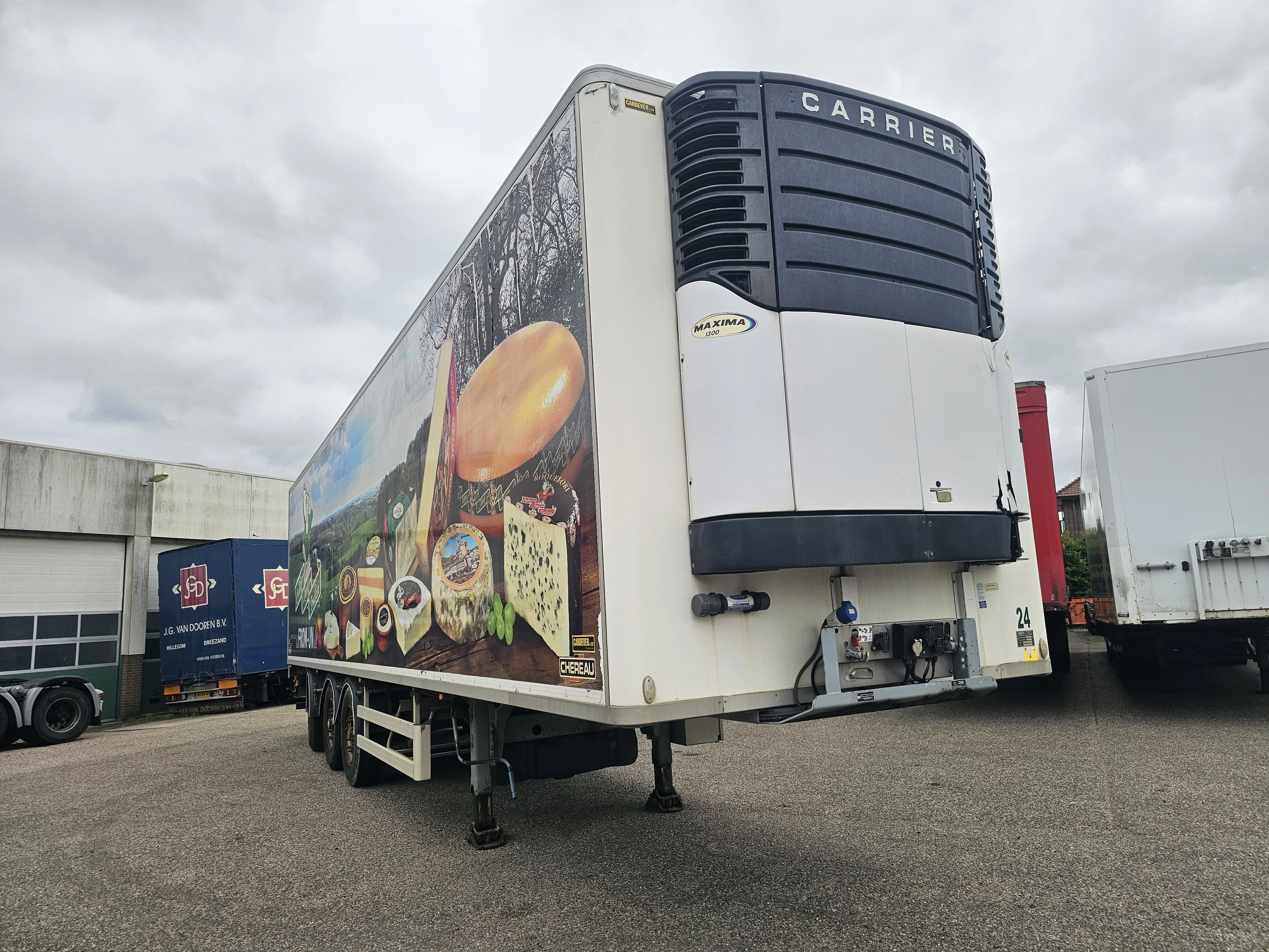 Chereau B3 /CITY TRAILER /STEERING AXLE/LIFT AXLE / 11.80 LONG /LOADING LIFT/ BPW DISC / CARRIER FRIDGE.TUV 23/7/2026 2012 afbeelding 1