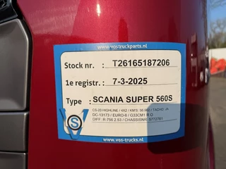 Scania S 2025 - SUPER 560S / ENGINE RUNNING / RETARDER / OVERDRIVE / !!!ONLY:56962 KM!!! / DOUBLE TANK / PARKCOOL / DIGITAL DASH / LEATHER / AUTOMATIC / EURO-6 / 2025 bild 25