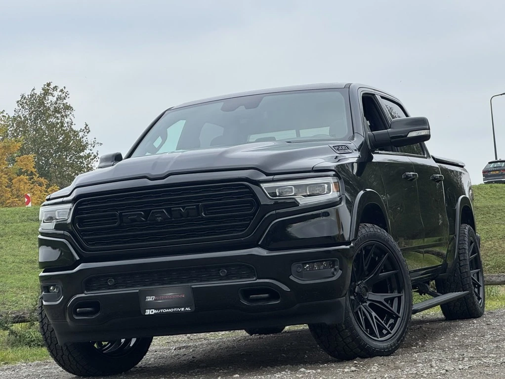 Dodge Ram 1500 2021 - LIMITED 5.7L V8, LAGE BIJTELLING, LUCHTV, PANO, 360, ACC, HUD, BLIS, LANE ASSIST, H&K, MEMORY, KEYLESS, DIGITAL MIR afbeelding 1