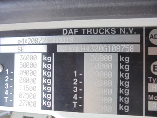 DAF XF 106 2016 - 510 8X2 TRIPLE NL TRUCK obrazek 21