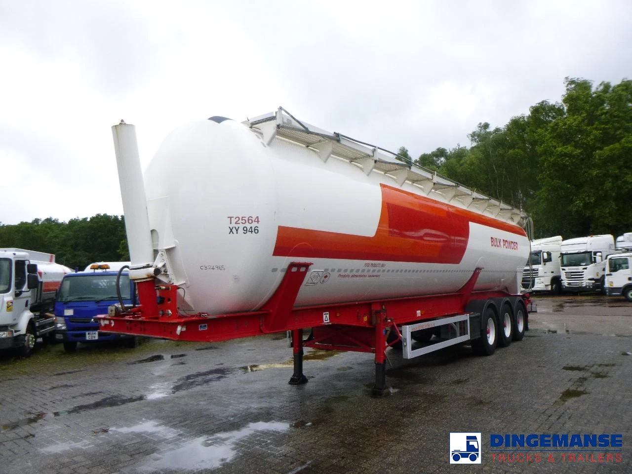 Feldbinder Powder tank alu 60 m3 (tipping) 2011 imagen 1