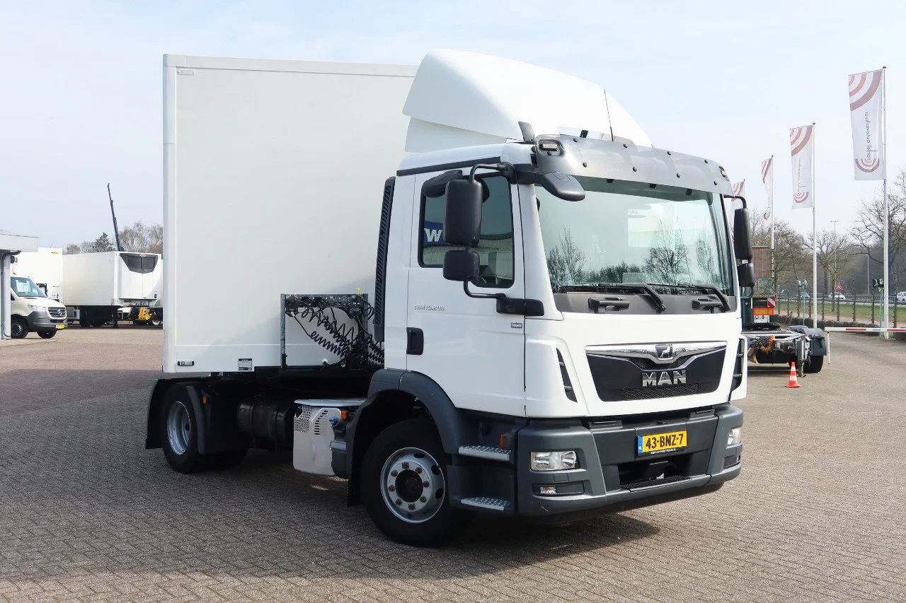 MAN TGM 2019 - 15.290 Trekker + Heiwo city trailer geïsoleerd + Dhollandia 2000 KG klep obrázek 7