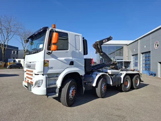 DAF CF 410 2015 - / 8X4 / DEB / FULL-STEEL / 2XBIG AXLE / HYVA 22 TON HOOKLIFT / TUV:29-12-2026 / 372783 KM / MANUAL / EURO-6 / 2015 zdjecie 2