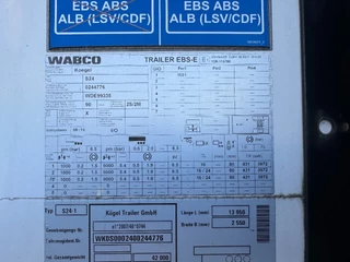 Kögel N/A 2019 - S24-1 DISC BRAKES 3X BPW AXLE image 13