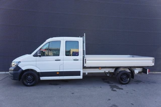 Volkswagen Crafter 2024 - 140pk Facelift L4 Dubbele cabine 7-zit Open laadbak Trekhaak Apple carplay Parkeer sensoren afbeelding 2 miniatuur