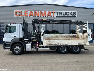 Mercedes-Benz Axor 2636 6x4 Manual Full steel Hiab 14 Tonmeter laadkraan 2009 afbeelding 3 miniatuur