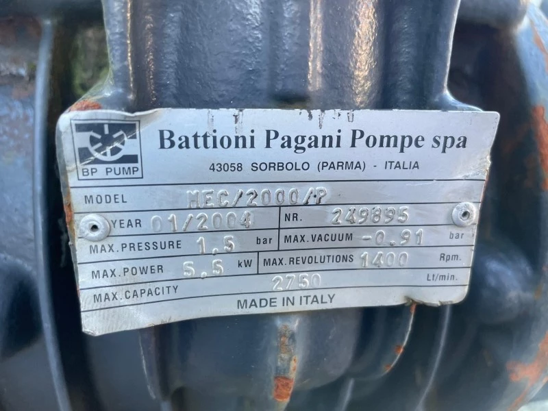 Diverse - BATTIONI PAGANI VACUUM PUMP MODEL MEC/2000 immagine 2