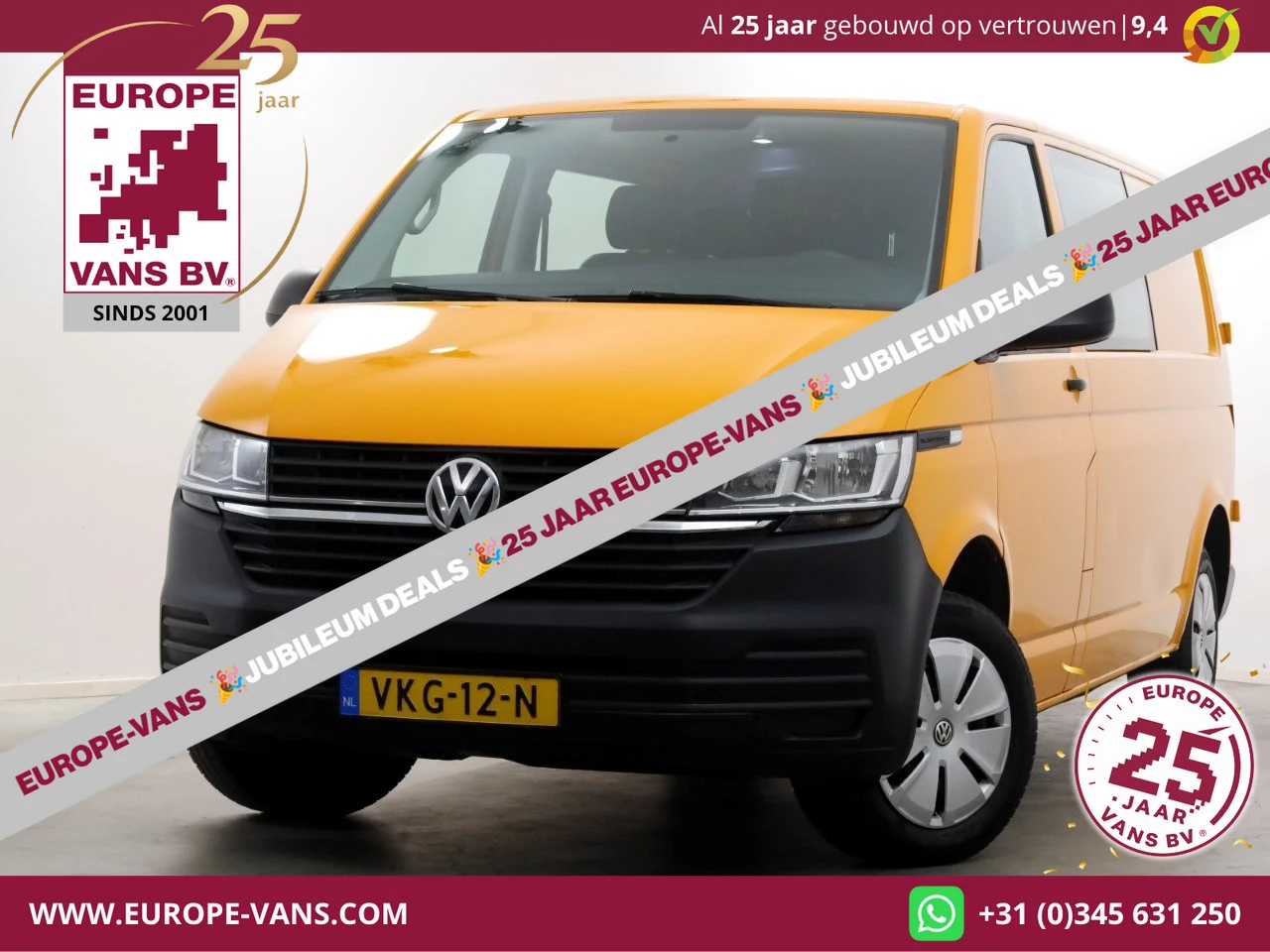 Volkswagen Transporter 2021 - T6.1 2.0 TDI Lang D.C. Airco/Cruise Control 04-2021 image 1