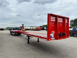 KAESSBOHRER N/A 2026 - new and unused Heavy-Duty flatbed / 690cm extendable / steering axle / lift axle / twistlocks / timberstakes / NL-trailer / APK: 04-2027 imagem 48