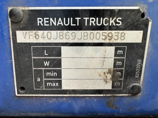 Renault D 2017 - 14 4X2 EURO 6 3 SEATS TÜV TILL 10-2026 image 17