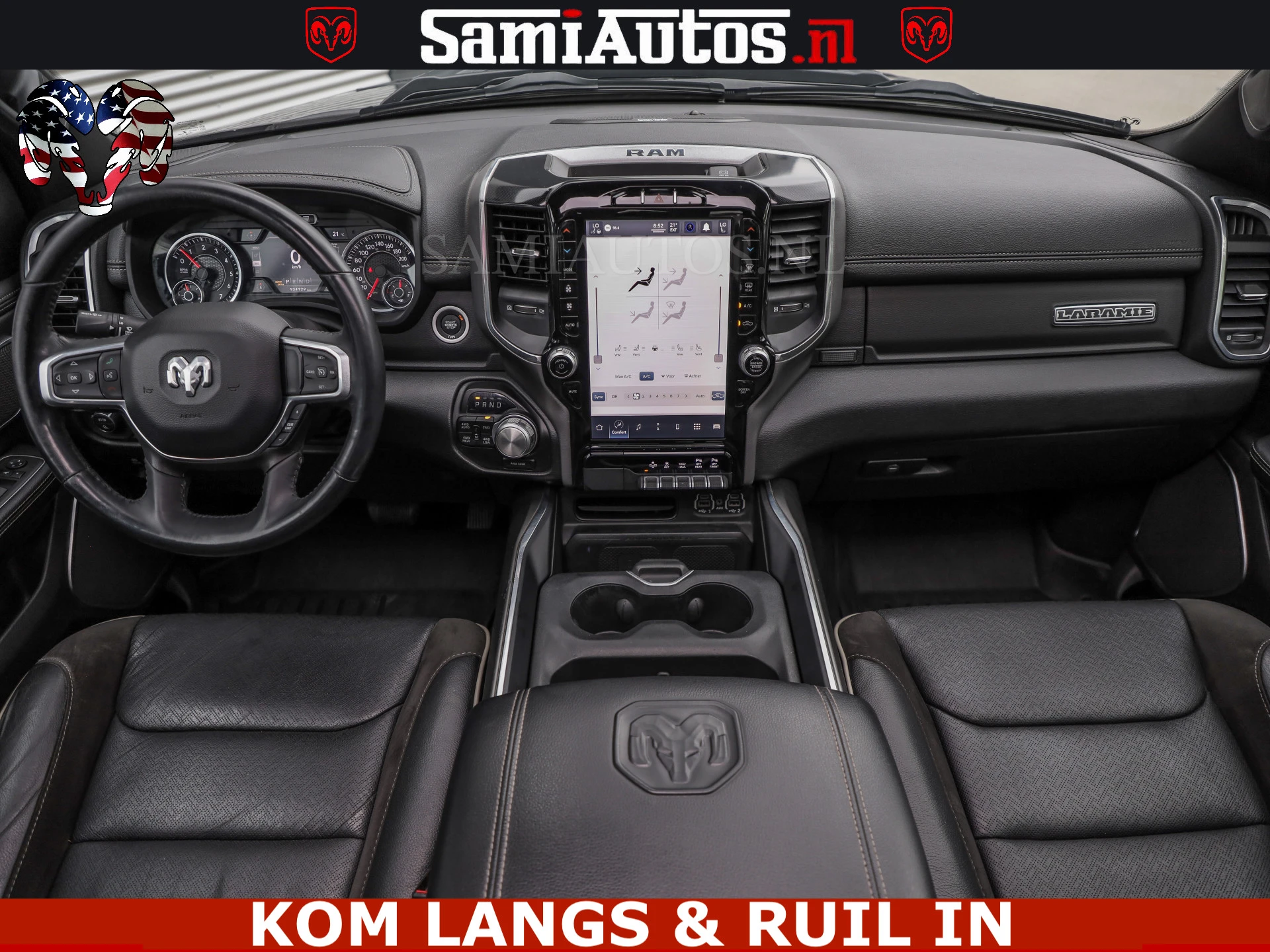 Dodge Ram Pick-Up 2023 - SPORT LARAMIE 5.7 V8 HEMI | LUCHTVERING | 2023 | PANODAK | GROOTSCHERM | DC | TOP KLEUR GRANITE | afbeelding 16
