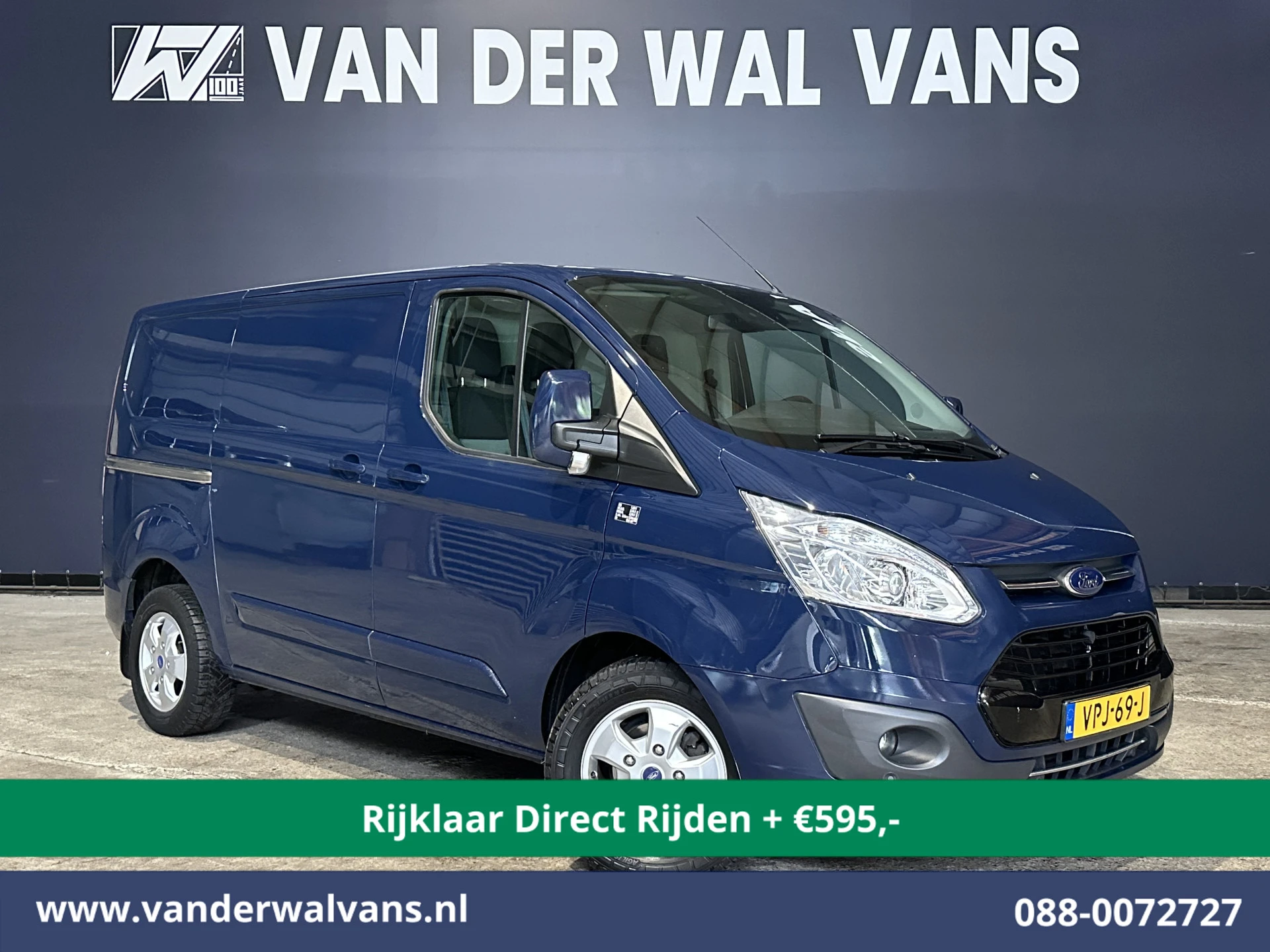 Ford Transit Custom 2018 - 2.0 TDCI 131pk Automaat L1H1 Euro6 *Rijklaar Direct Rijden* Airco | Camera | Navigatie | Cruisecontrol afbeelding 1