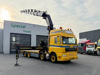 DAF CF 85.460 2009 - 8x2 + Hiab 600E-7 Hipro immagine 3