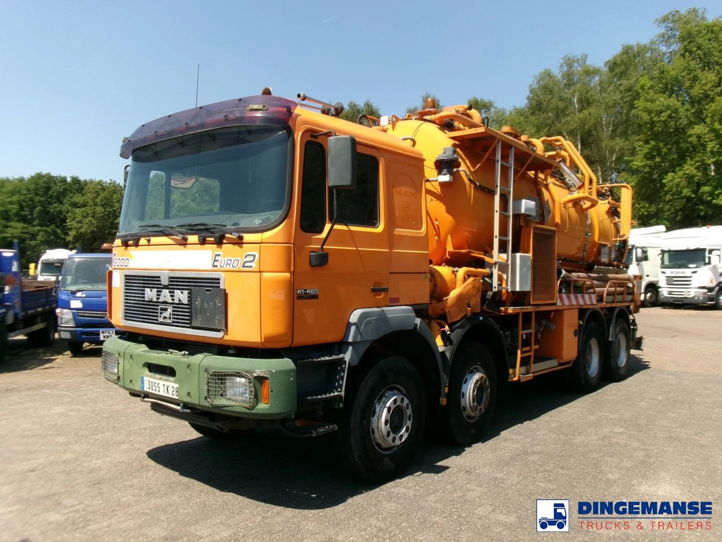 MAN 41.463 8x4 Euro 2 vacuum tank ADR 15 m3 / 2 comp 1997 imagen 1
