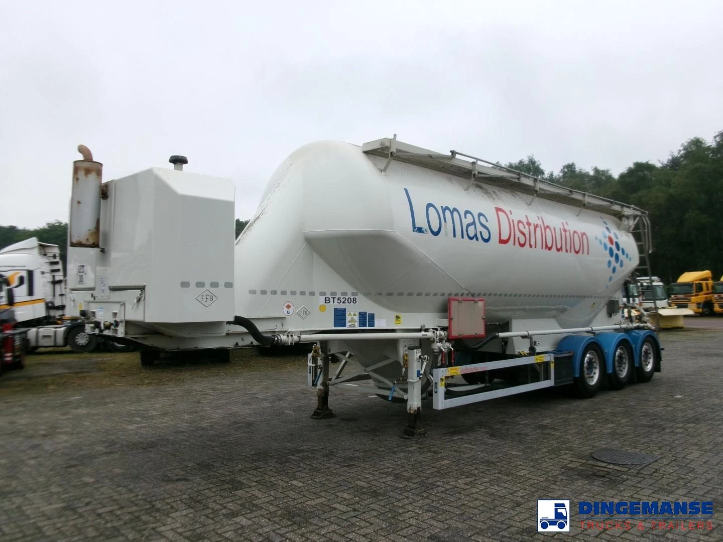 Feldbinder Powder tank alu 40 m3 / 1 comp + compressor 2013 изображение 1