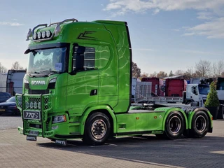 Scania S 2023 - 770S V8 NGS Highline 6x4 - Retarder - Leather - Navi - Full air - Bull bar - afbeelding 3 miniatuur