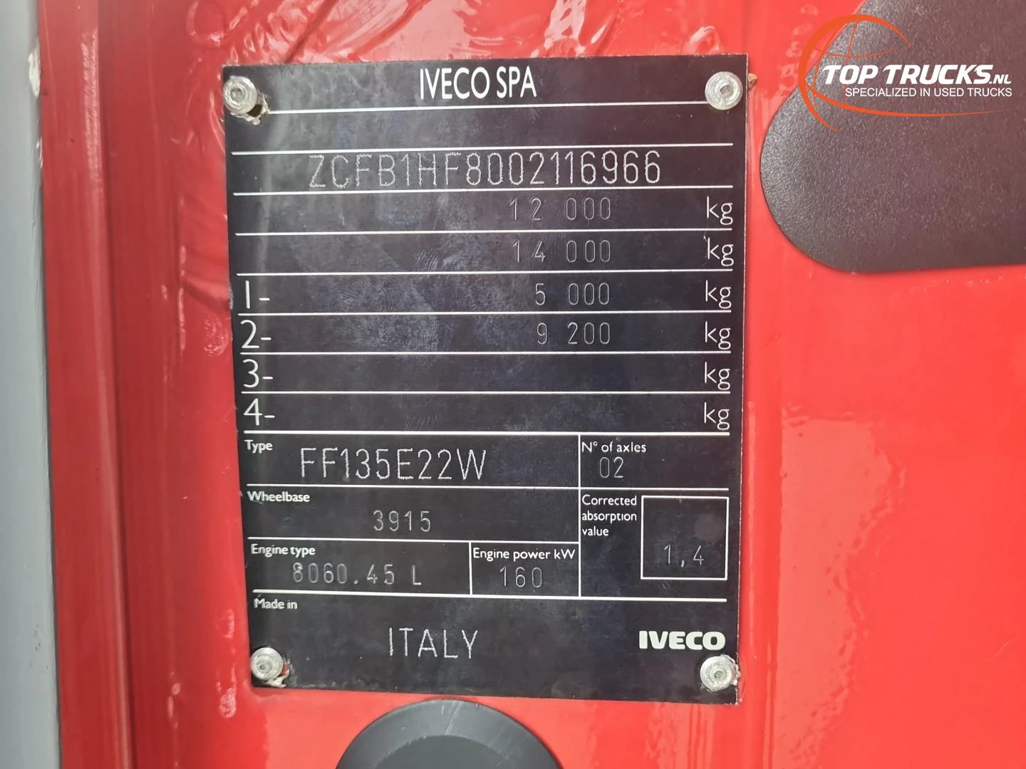 Iveco 135 E22 Eurofire 1994 Bild 15