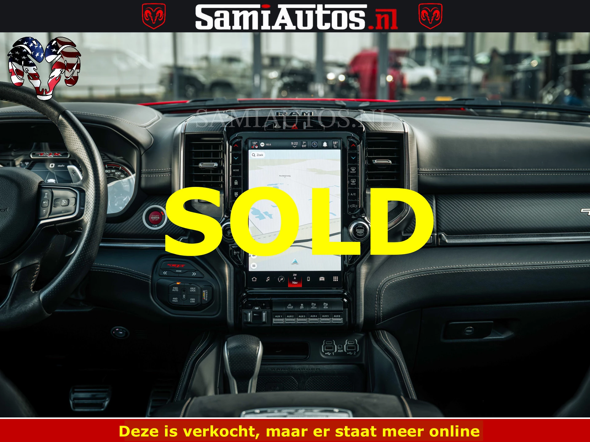 Dodge Ram Pick-Up 2023 - TRX HELLCAT | 6.2 V8 702PK | FLAME RED | BOM VOL | CARBON | RAMBAR | HUD | LPG | BEAD-LOCK WHEELS | immagine 68