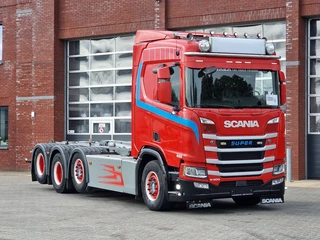Scania R 2019 - R500 NGS 8x4*4 - JOAB Hooklift - Retarder - Full air - Leather interior afbeelding 2 miniatuur