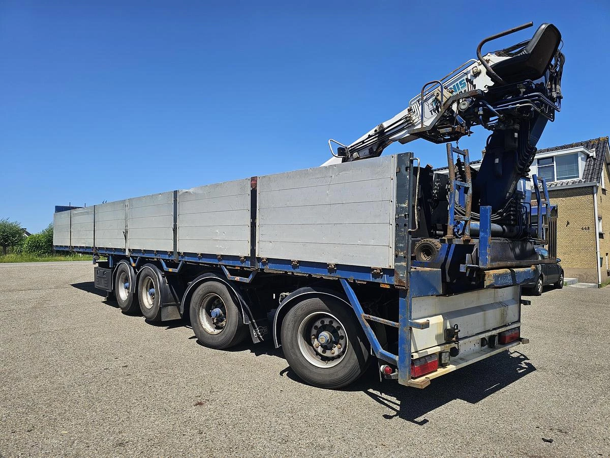 Pacton t4-001 / 4 AXLE TRAILER /2 LIFT AXLES /2 STEERING AXLES/ INCL CRANE KENNIS 14 TON MOVEBAL. 2004 Bild 4