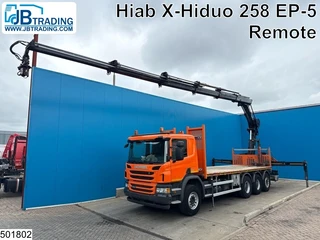Scania P 2018 - 410 8x4, Tridem, CNG, Hiab, Remote, Retarder te koop