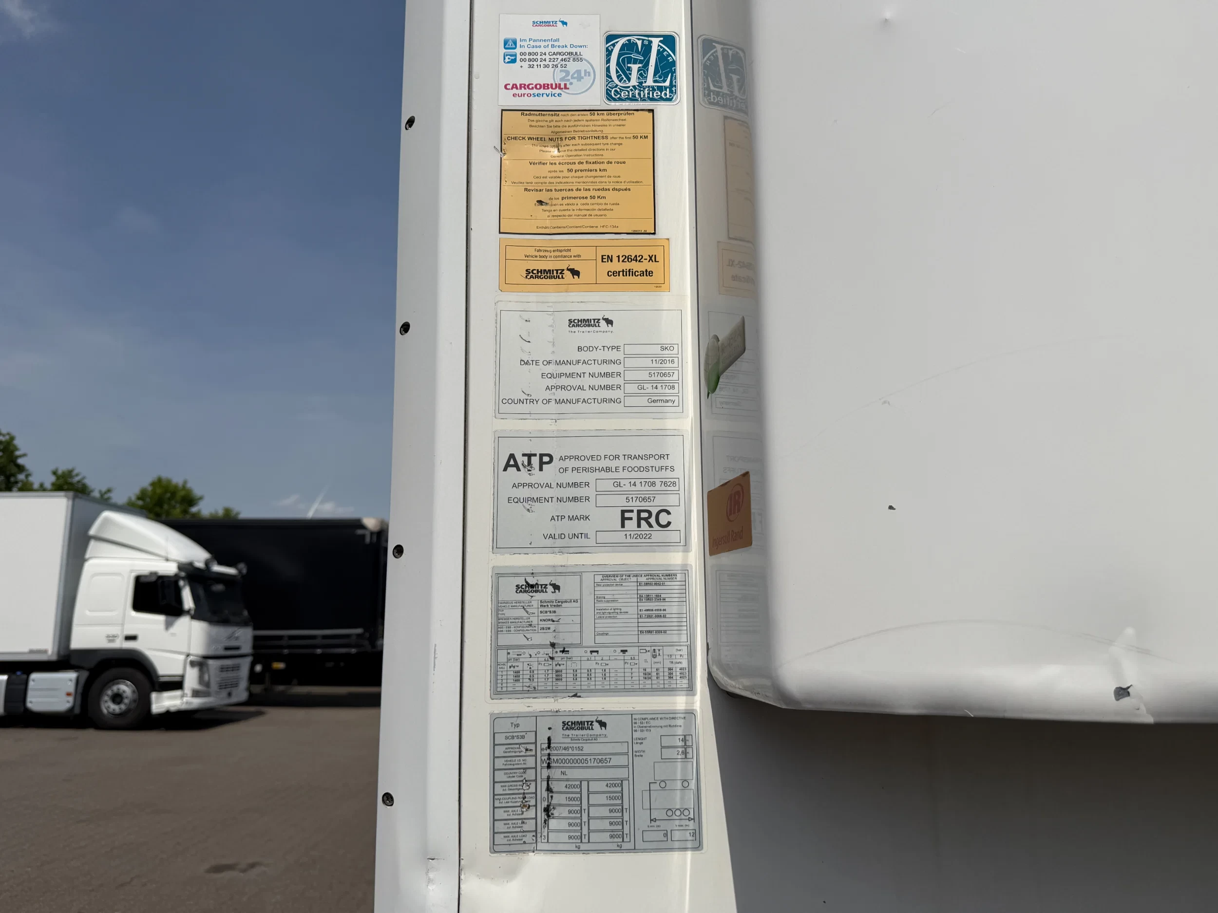 Schmitz Cargobull 2017 - Thermo King SLXi 300 / OV-Laadklep / Lift-AS / Apk! Bild 19