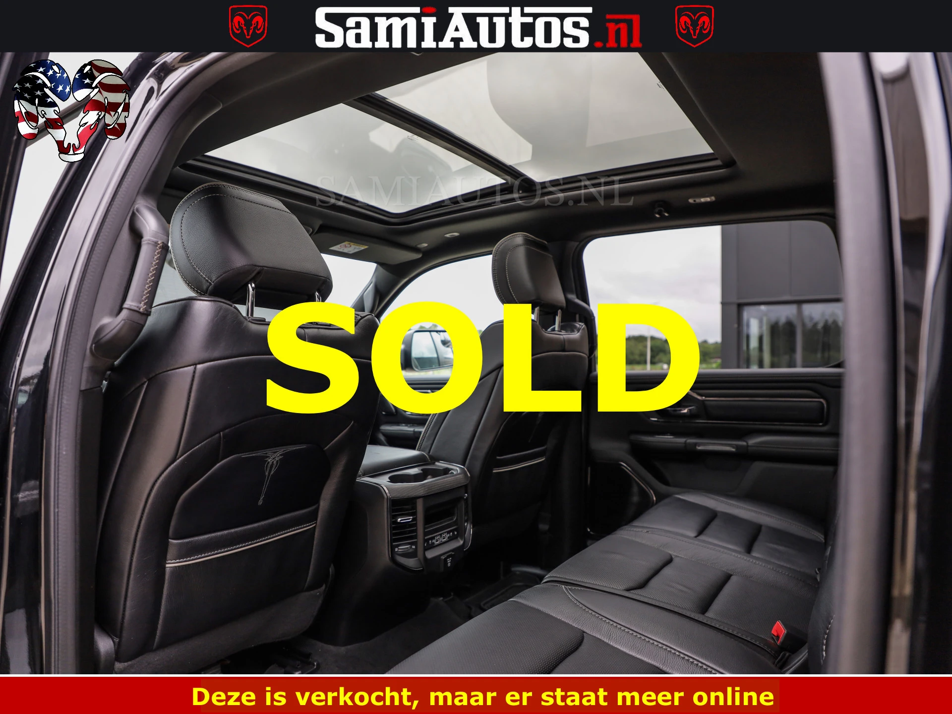 Dodge Ram 1500 2022 - LIMITED NIGHT | BOM VOL | HUD | MWK | LUCHTVERING | PANODAK | afbeelding 63