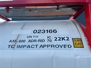 Trencor Containers N/A 2002 - 20FT ISO 25.000L T11 ADR until 03/2027 изображение 15