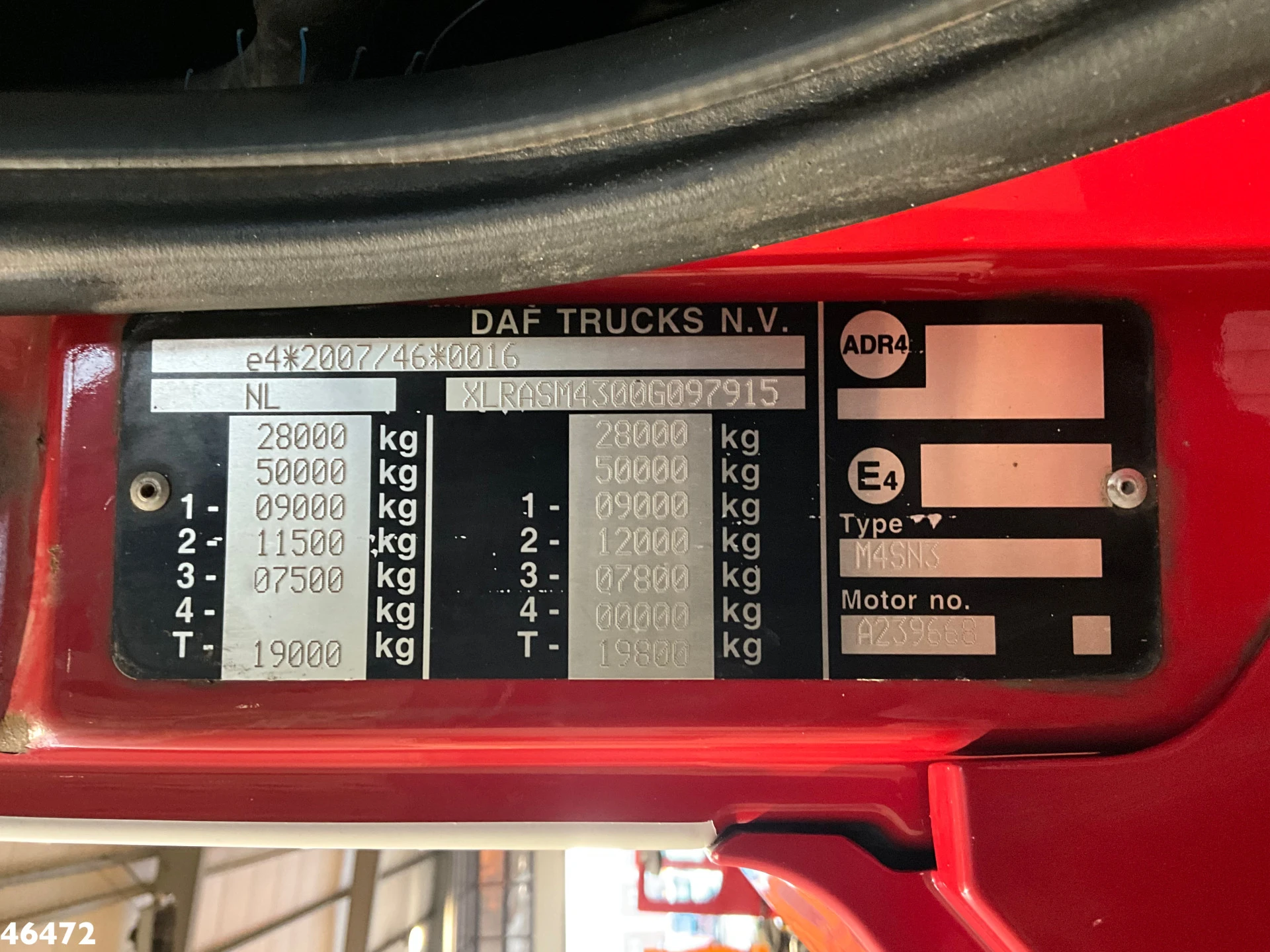 DAF FAS CF 460 Euro 6 VDL 25 Ton haakarmsysteem 2016 imagem 22