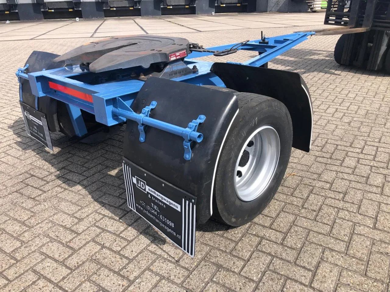 Diversen - Enkel as Dolly 10T - Blauw "Groenewegen" - Schotelhoogte: 100 cm afbeelding 4