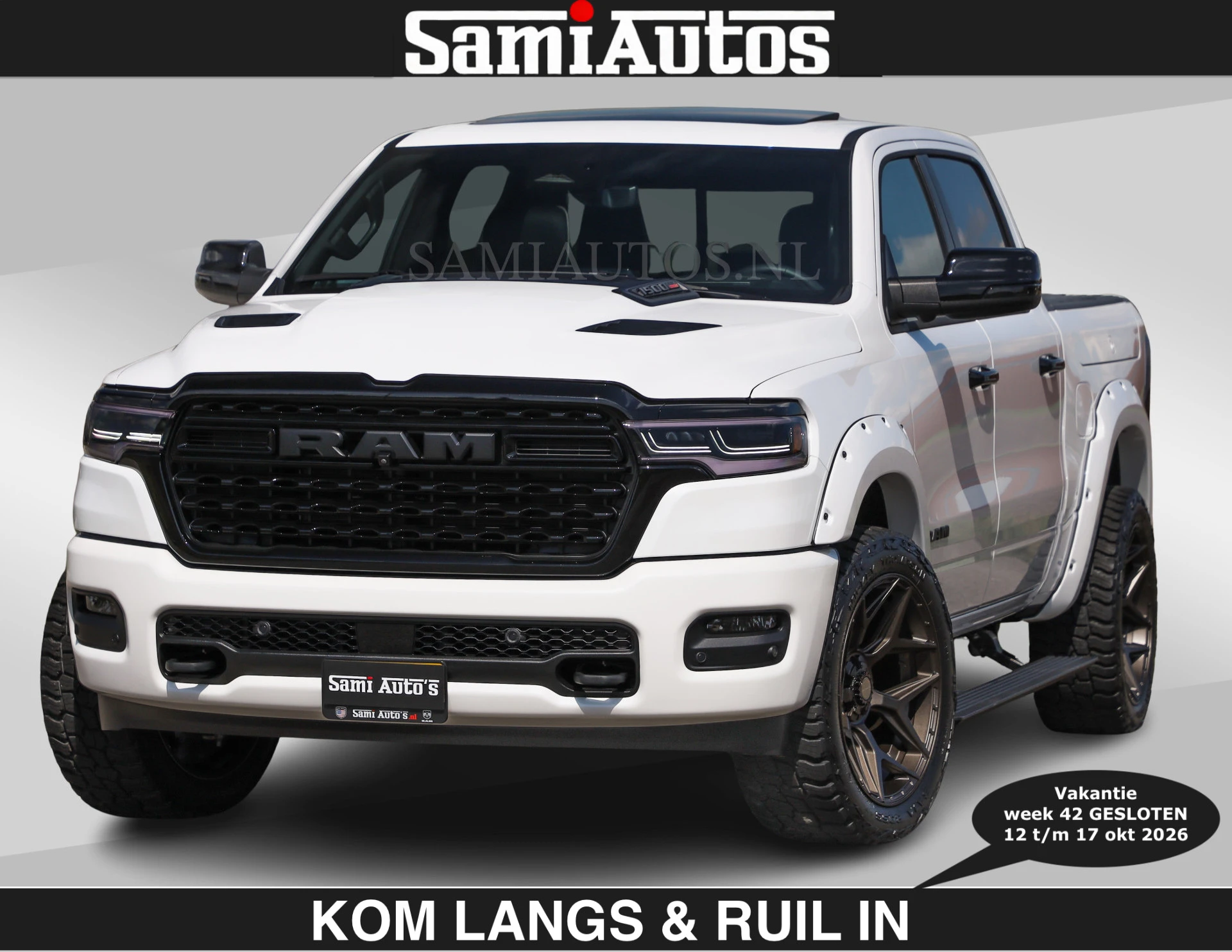 Dodge Ram Pick-Up 2024 - Limited 540 PK €84950,- excl | De Meest Luxe en Volle in zijn Klasse | Massage + Full Option | afbeelding 1