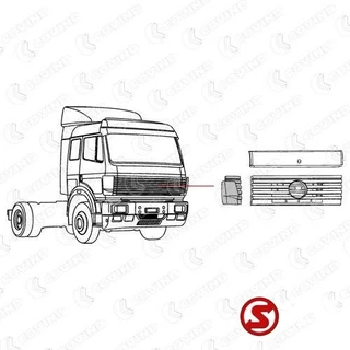Mercedes-Benz N/A - Windgeleider rechts MERCEDES MK, NG, SK 08.73-09.9 imagen 2