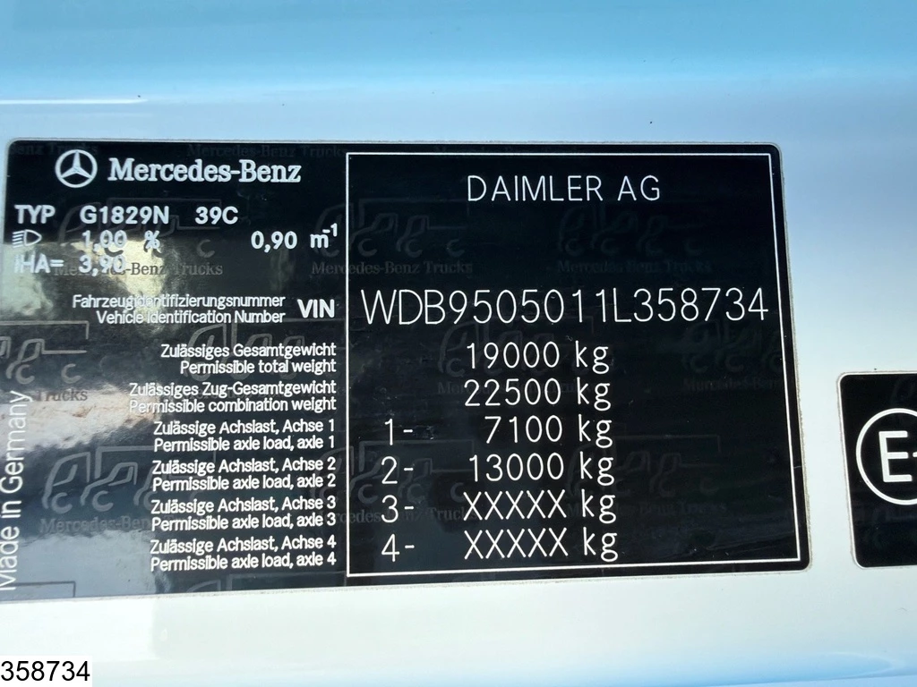 Mercedes-Benz 2008 - Axor 1829 EPS, Retarder, 19654 liter, GPL LPG imagen 7