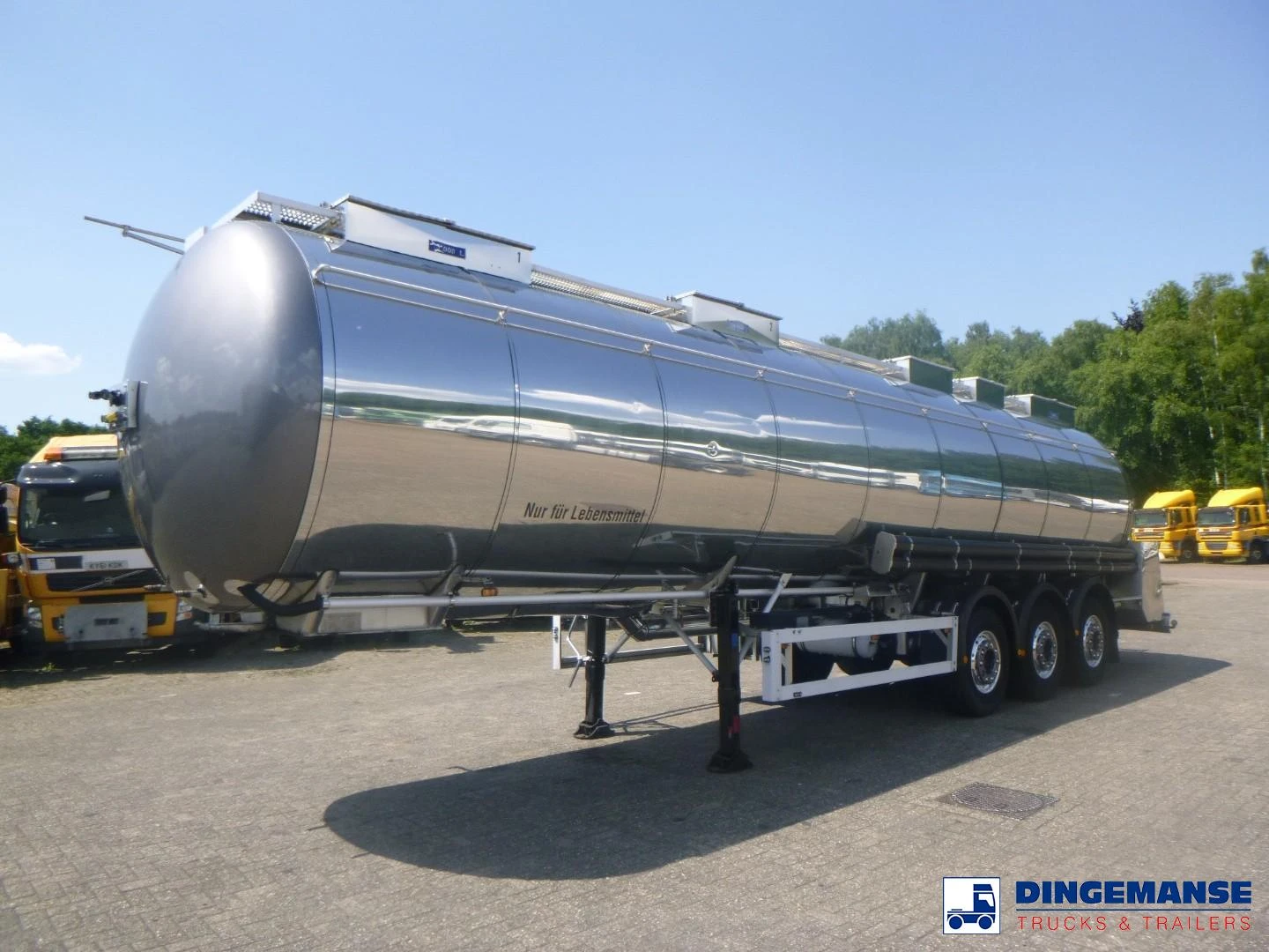 Feldbinder Food tank inox 39 m3 / 3 comp 2001 afbeelding 1