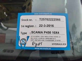 Scania P 2016 - P450 / 10X4 / RETARDER / PALFINGER P900 / 90 METER HEIGHT / ONLY:87832 KM / 2XBIG AXLE / EURO-6 / 2016 obrazek 36