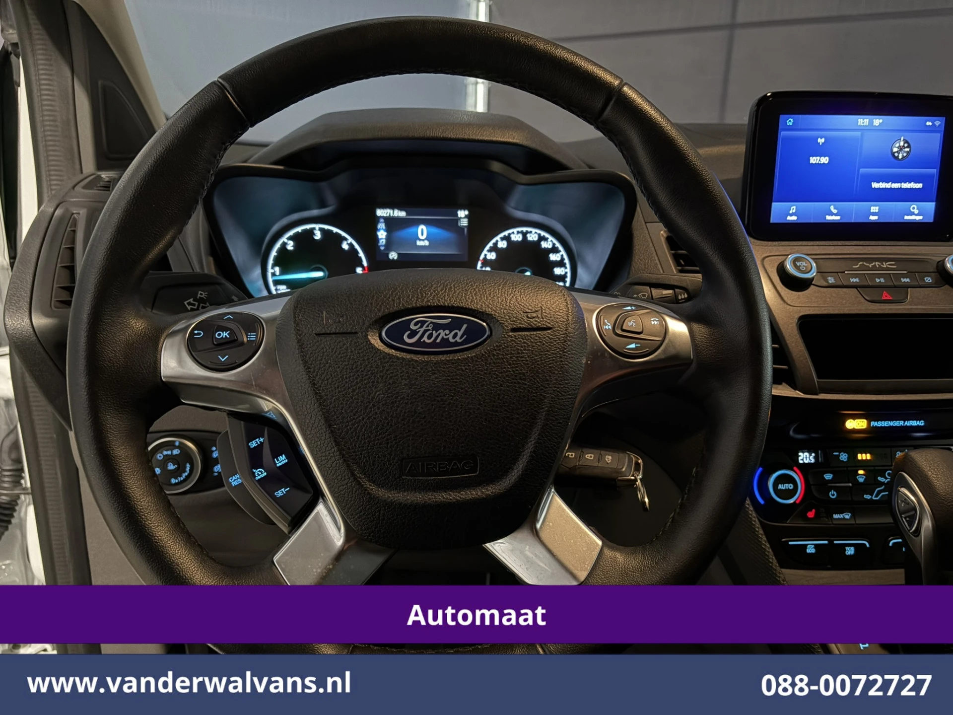 Ford Transit Connect 2024 - 1.5 EcoBlue 100pk Automaat L2H1 Euro6 Airco | Camera | Cruisecontrol | Trekhaak | Inrichting | PDC afbeelding 20