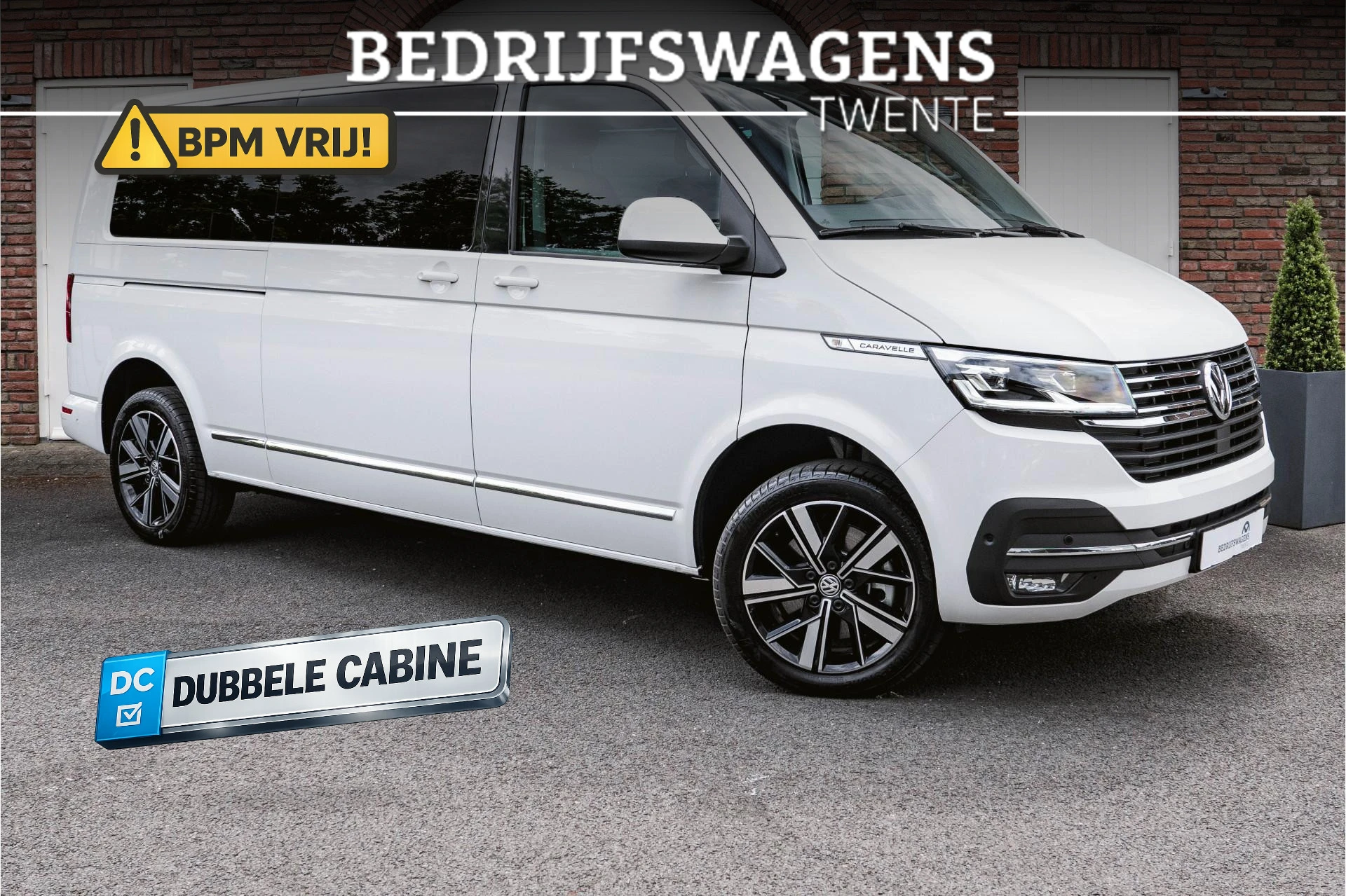 Volkswagen Caravelle 2023 - T6.1 2.0 TDI 204 PK DSG L2H1 A-KLEP DUB/CAB afbeelding 1