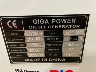 Giga power PLD12000SE 10 kVA silent generator 2022 - N/A obrazek 13
