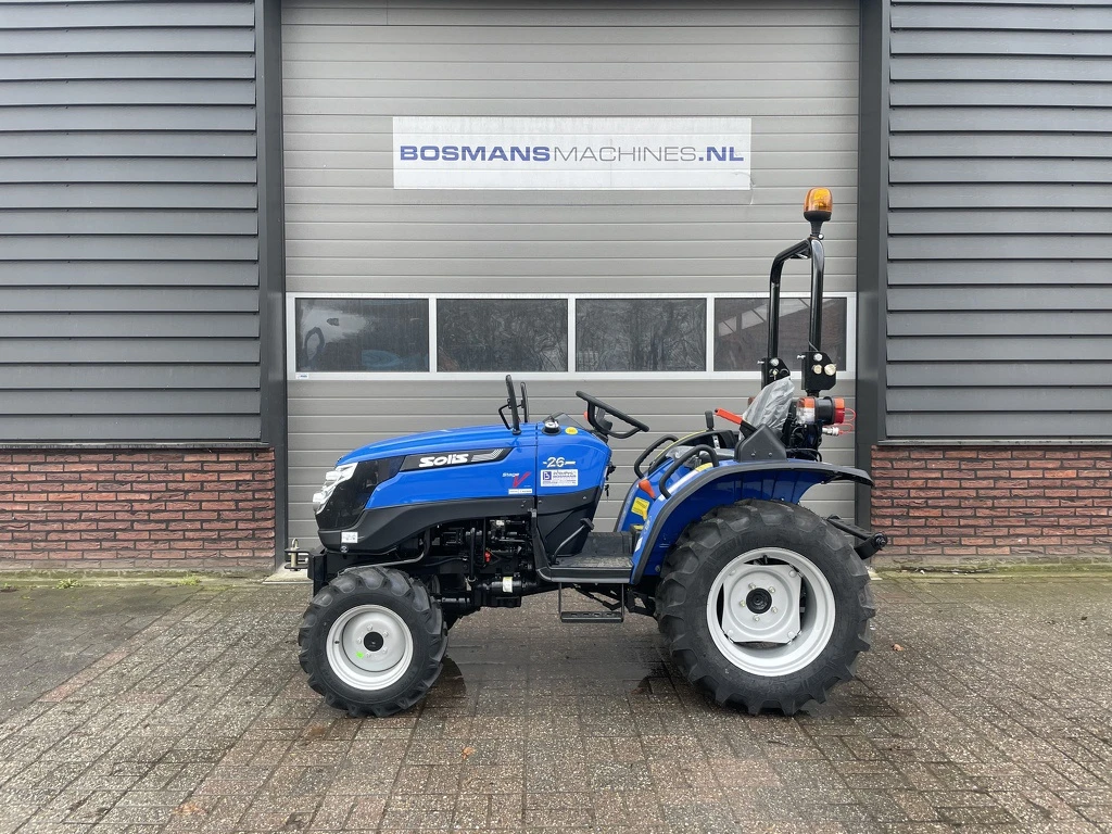 Solis 26 minitractor NIEUW brede landbouwbanden 2026 afbeelding 1