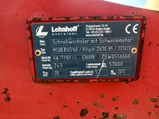 Hitachi N/A 2015 - ZX85US-5A / Lehnhoff snelwissel met zwenkmotor / 3279h !! / Graafmachine / Excavator / Bagger image 27