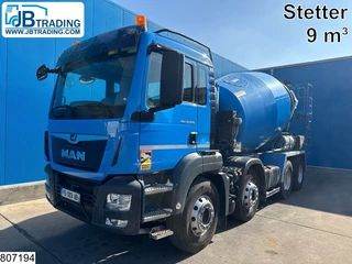 MAN TGS 2019 - 32 360 8x4, EURo 6, Stetter 9m3, Steel suspension te koop