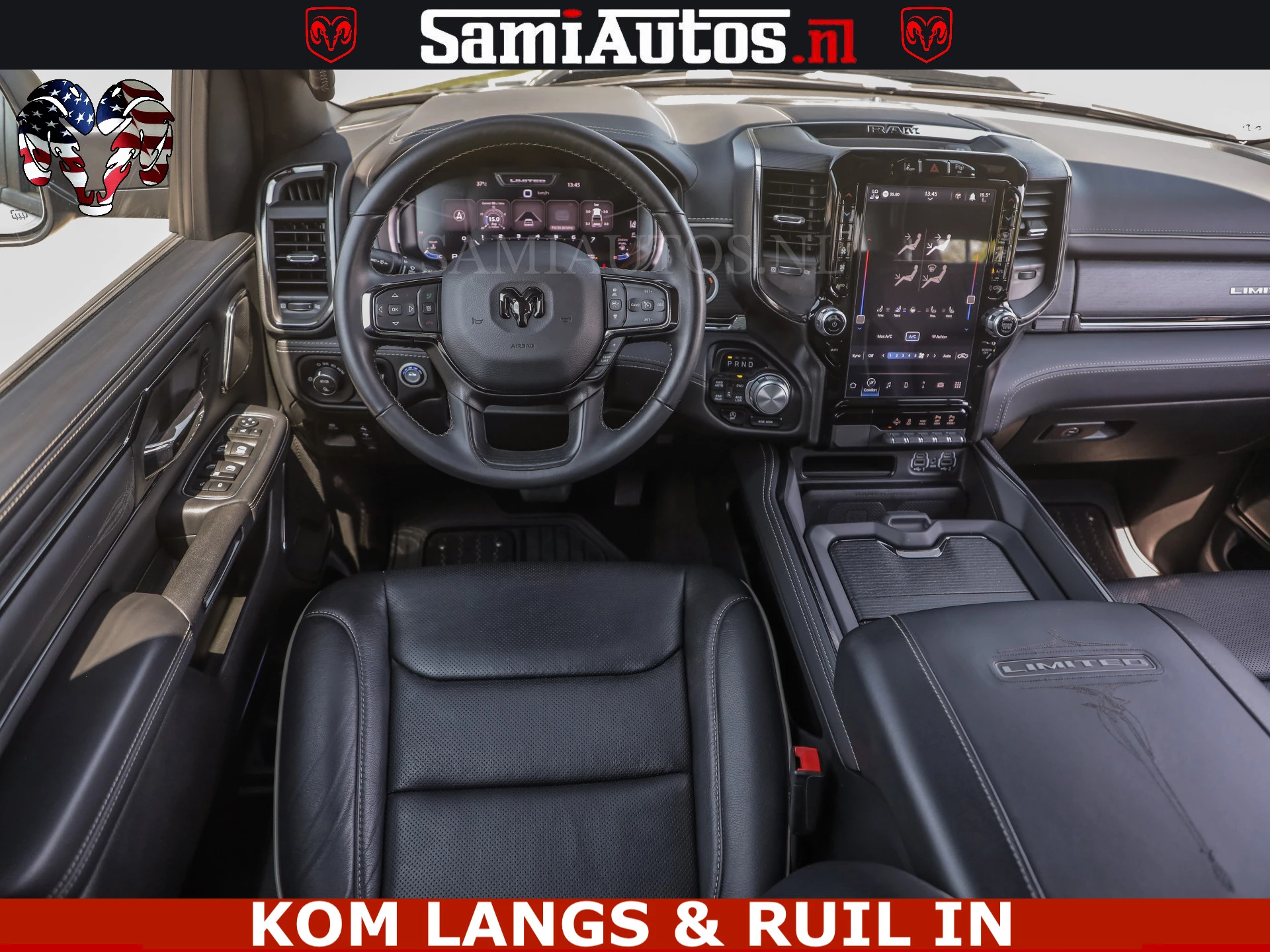 Dodge Ram Pick-Up 2024 - LIMITED HULK | 5.7 V8 402PK HEMI | RAM VOL | HUD | LUCHTVERING | PANO | MWK KLEP | DC | 5 PERS | afbeelding 80