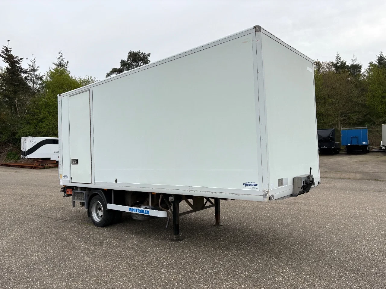 VF minitrailer 2009 - be oplegger 6.6 ton gesloten laadklep 1000 kg image 4
